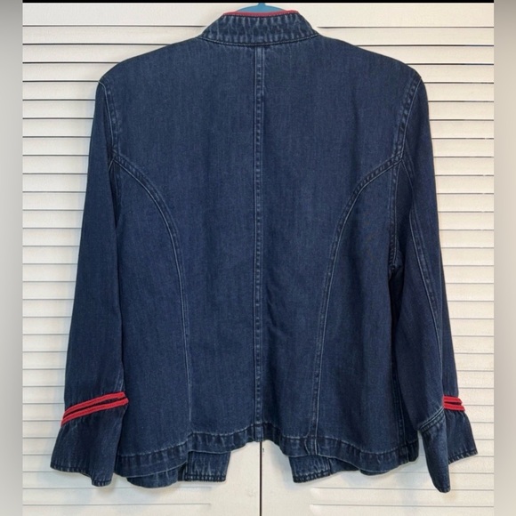 Vintage Distressed Ralph Lauren Womens XL Jacket Military Band Double Breasted - Picture 2 of 9